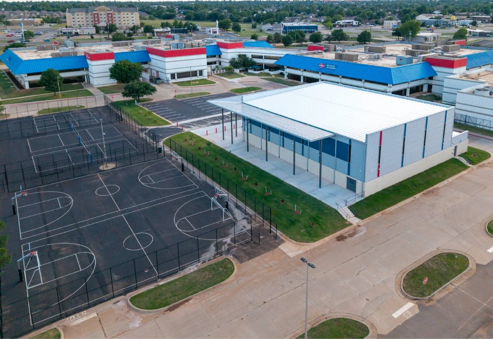 dove-science-academy-gymnasium-outdoor-courts-aerial