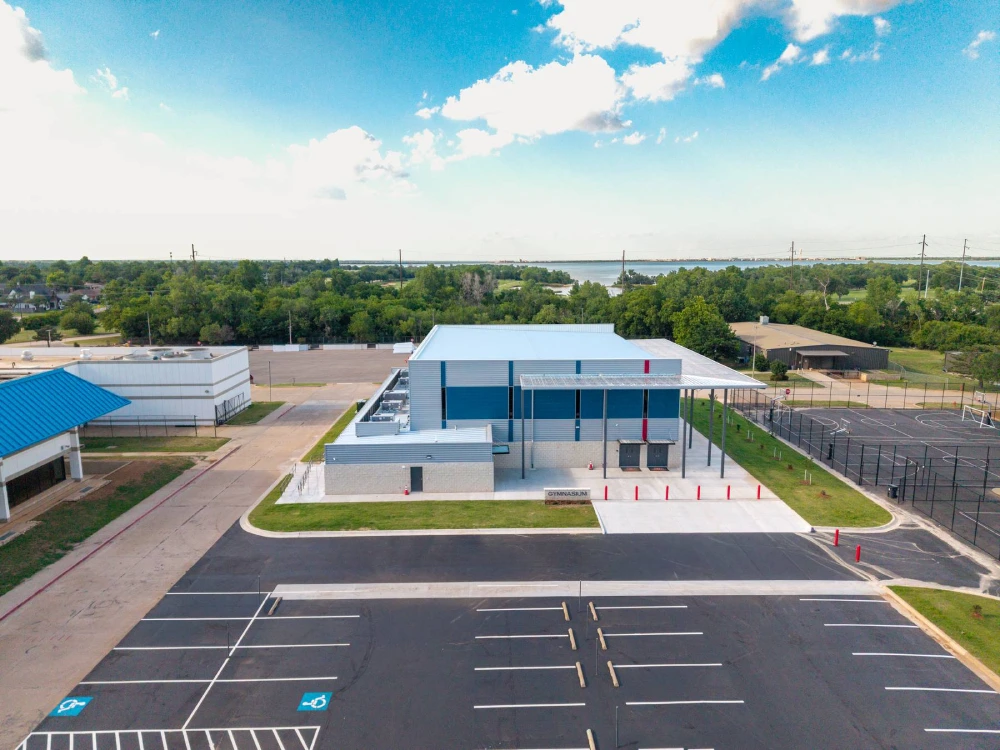 dove-science-academy-gymnasium-parking-lot-aerial